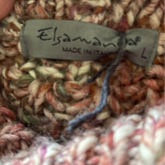 Anthropologie Elsamanda Cowl Neck Loose Knit Pink Wool Blend Sweater - Picture 3 of 7